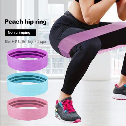 Bandes de résistance 3PC pour les jambes et les fesses, bandes d'exercice Set Bandes de butin Bandes de hanche