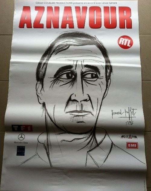 Charles Aznavour - 80x120 cm - AFFICHE / POSTER