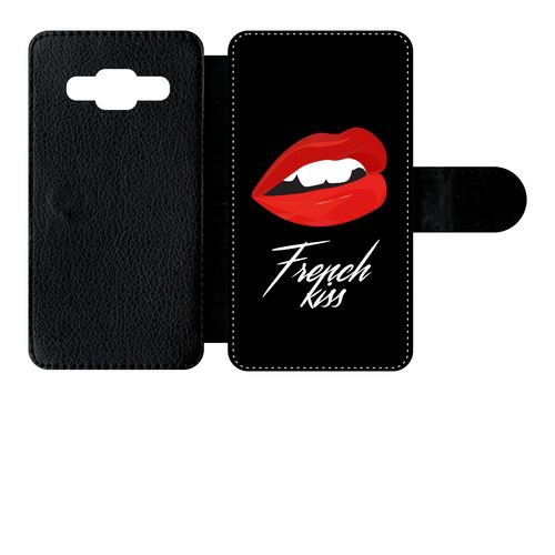 Etui À Rabat Samsung Galaxy Core Prime G3608 French Kiss Bouche