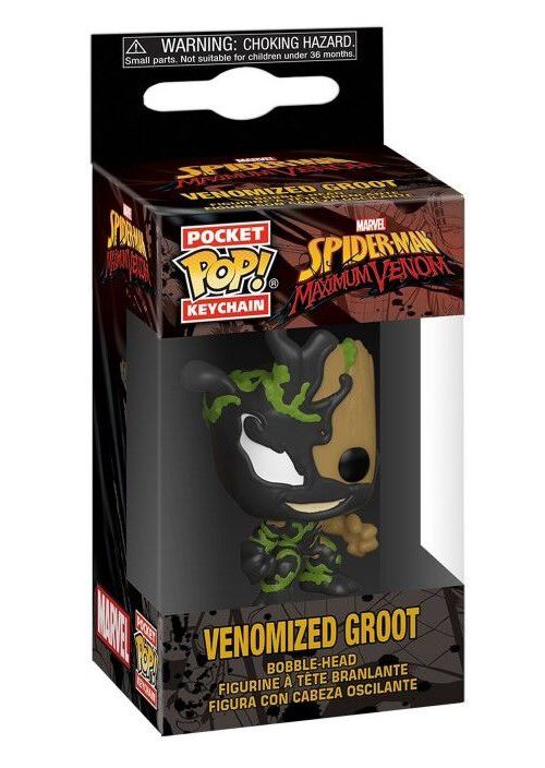 Marvel Venom - Porte-clés Pocket POP! Groot 4 cm - Jeu de