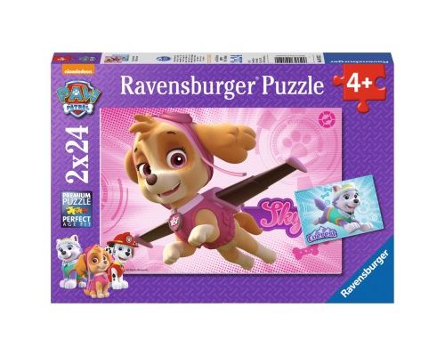 Puzzle 24 Pièces : 2 Puzzles - Pat' Patrouille, Ravensburger