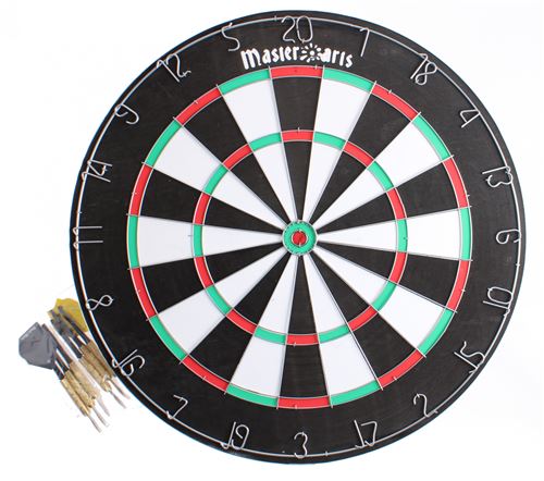 Master Darts cible 45 cm avec 6 flèches