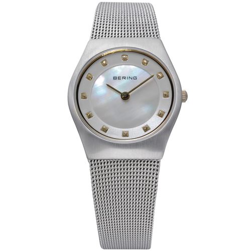 Bering Montre Femme, Mixte 11927-004 nacre, Argent