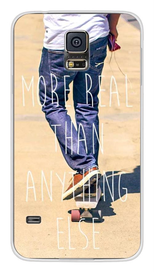 Coque en silicone imprimée compatible Samsung Galaxy S5 Real
