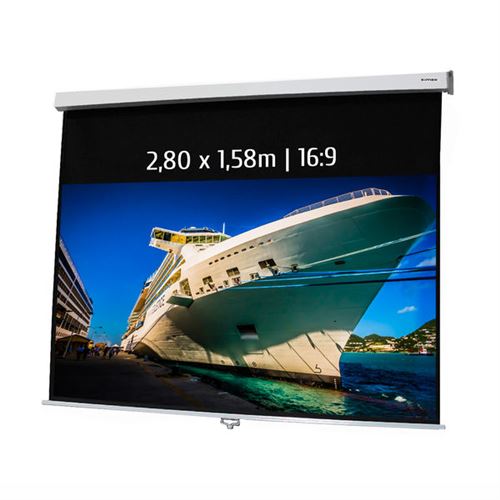 Ecran de projection manuel 2,80 x 1,58m- format 16:9