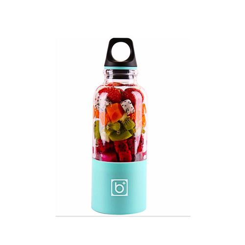 Juicer Blender Portable 500 Ml Électrique Rechargeable Avec USB Chargeur Câble Pour Fruits Légumes Bleu Clair