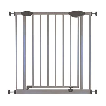 NIDALYS Barriere ROMEO Metal Portillon Sans percage 73-81cm Gris - 1