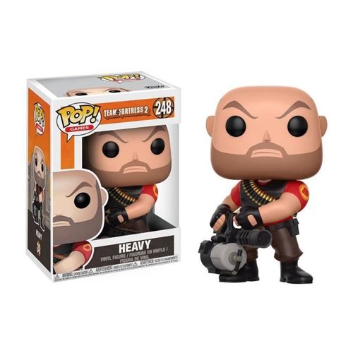 Funko - Team Fortress 2 lourd POP! Jeux Vinyl Figure + Pop Protector