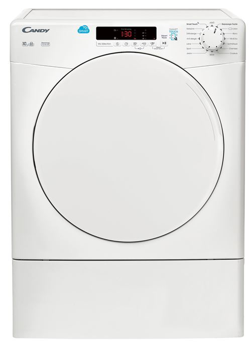 Candy SMART CS V10DF-47 - Sèche-linge - indépendant - chargement frontal - blanc