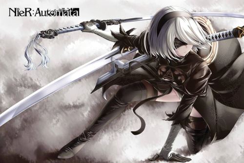 Poster NieR: Automata YorHa Model B Nr. 2 61 cm x 91,5 cm