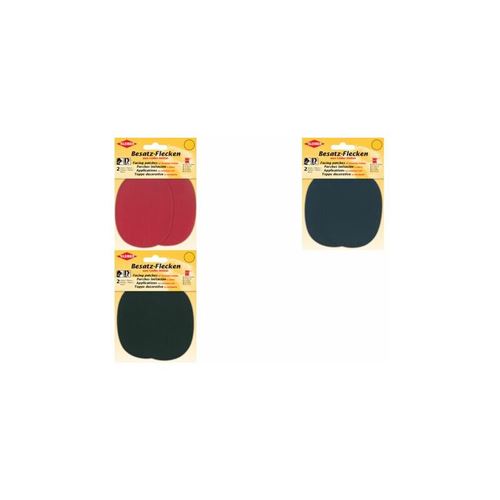 KLEIBER Patch à coudre ovale, 110 x 85 mm, bleu foncé