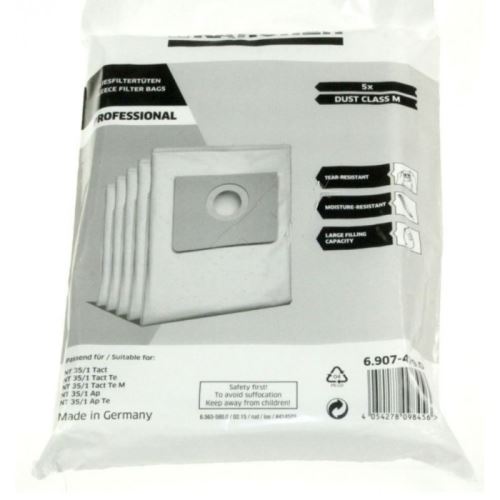 Sachet De 5 Sacs pour Aspirateur Karcher - G653036