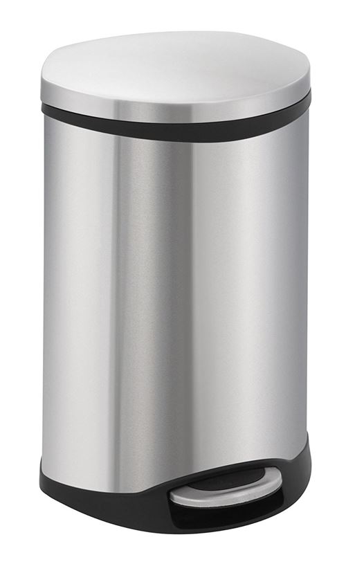 Poubelle shell bin 18l inox mat, eko