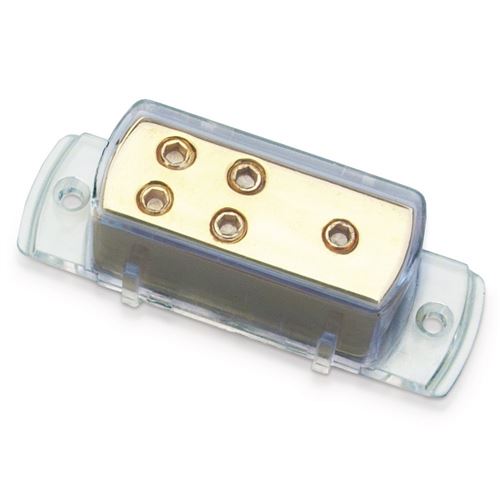 Stromverteiler-Block, Vergoldet/25 Mm²