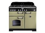 Falcon 100 - Cuisinière (four à deux étages) - pose libre - largeur : 99.4 cm - profondeur : 67.2 cm - hauteur : 90.5 cm - classe A - vert olive