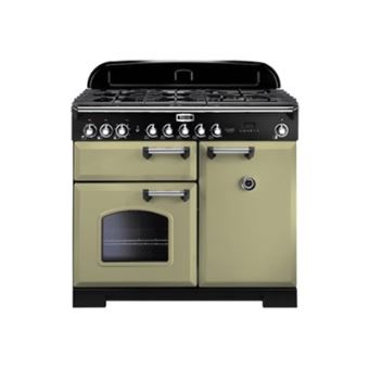 Falcon 100 - Cuisinière (four à deux étages) - pose libre - largeur : 99.4 cm - profondeur : 67.2 cm - hauteur : 90.5 cm - classe A - vert olive