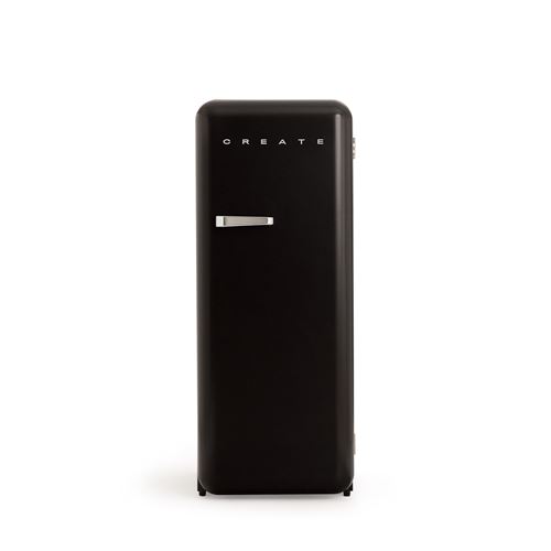 CREATE - R&eacute;frig&eacute;rateur 281L, Noir - RETRO FRIDGE