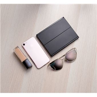 BERNSTEIN Miroir Maquillage LED 21 Lumières - Triptyque Grossissant 2x/3x - Noir - 34x27cm