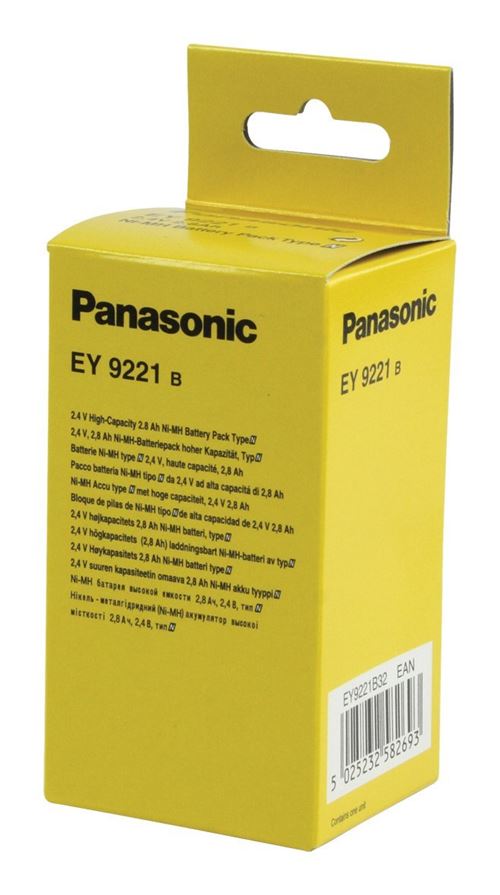Panasonic Batterie De Remplacement Nimh Pan-Ey9221B pour La Visseuse Sans Fil Panasonic Ey6220Dr
