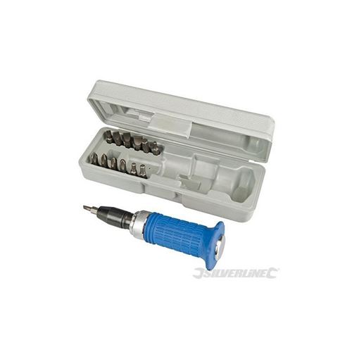 Silverline Coffret Tournevis A Frapper A Poignée Caoutchoutée, 14 Pcs - Image 1
