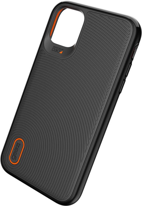 Gear4 Battersea - Achterzijde behuizing voor mobiele telefoon - D3O - zwart - slank ontwerp - voor Apple iPhone 11