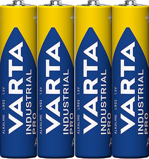 Pack De 4 Piles Industrielles Varta Lr03 Micro Aaa