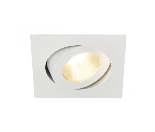 Contone encastré carré, blanc, led 13w variable 2000-3000k, lames ress