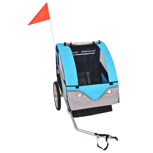 Vidaxl Remorque De Velo Pour Enfants 30 Kg Cyclisme Equipement Et Accessoires