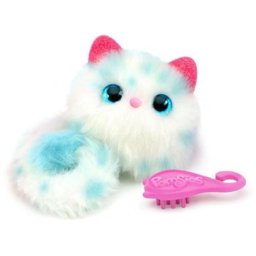 POMSIES - Snowball - Chaton blanc et bleu
