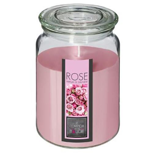 Comptoir De La Bougie Bougie Parfumée en Verre Couvercle 510g Rose - vue 2
