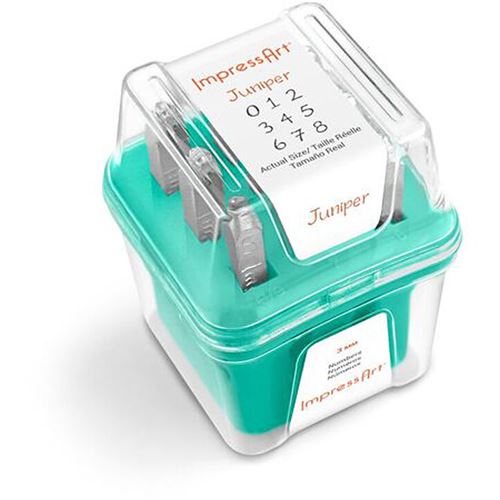 ImpressArt Tampons de gaufrage bleu 3 mm en 9 parties