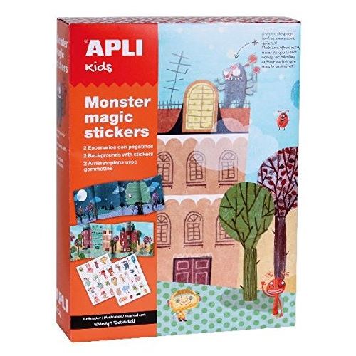 Bte magic stickers + fond monstres