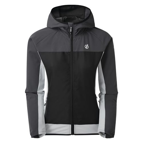 Dare 2B - Veste softshell à capuche DUPLICITY - Femme (46 FR) (Gris/noir) - UTRG5088
