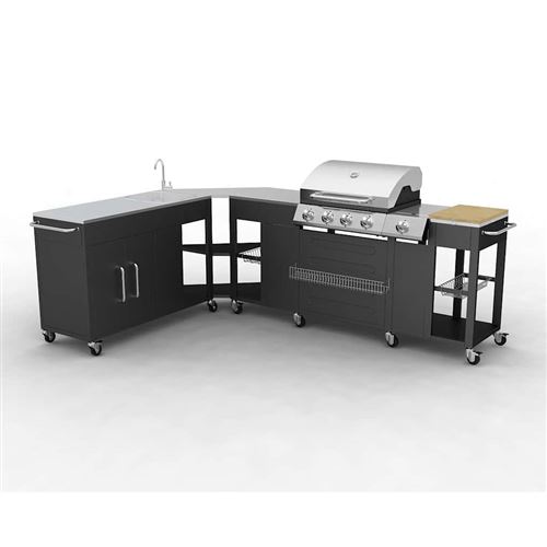 Vidaxl - Cuisine ext&eacute;rieur compl&egrave;te Missouri Noir