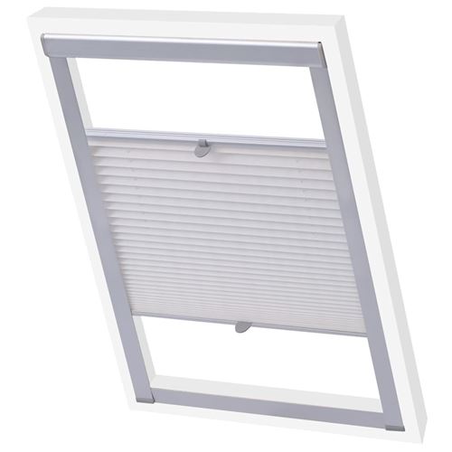 vidaXL Store plissé Blanc SK06