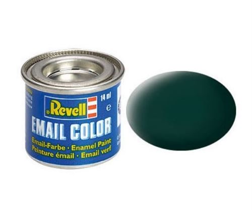 Revell Peinture pour maquettes de construction en émail noir/vert mat unisexe 14 ml