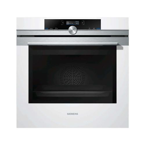 Siemens iQ700 HB673GBW1F - Oven - ingebouwd - niche - breedte: 56 cm - diepte: 55 cm - hoogte: 58.5 cm - met zelfreiniging - klasse A+ - wit
