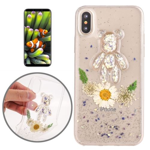 iPhone X Coque Protection TPU Blanc Ourson ALS48269