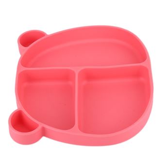 Assiette A Ventouse Pour Bebe En Silicone Forme Ours Rouge Assiettes Achat Prix Fnac