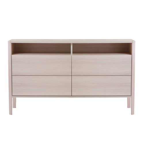 Paris Prix - Buffet 4 Tiroirs & 2 Niches oslo 140cm Naturel