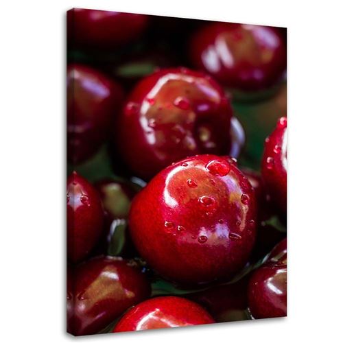 Image Cadre Tableau Toile Décoration moderne imprimée Canevas Fruits Cerises Photo 40x60