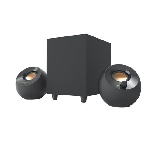 Enceintes PC filaire 2.1 Creative Pebble Plus 8 W noir
