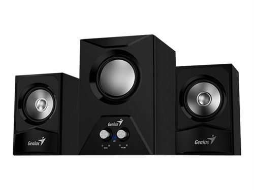 Genius SW-2.1 385 - Luidsprekersysteem - voor PC - 2.1-kanaal - 15 Watt (Totaal) - zwart