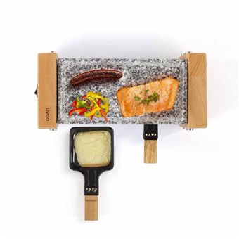 Livoo DOC218 - Raclette/pierre à griller - 350 Watt - bois