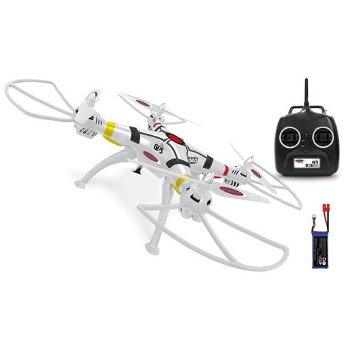 Jamara quadrocoptère PayloadGPS Flyback 2.4 GHz 61 cm blanc