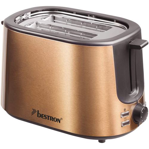 Bestron Grille-Pains 2 Fentes 1000W Cuivre Ats1000co - Image 4