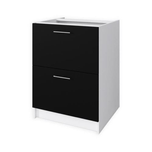 OBI Meuble bas casserolier L 60 cm - Noir mat