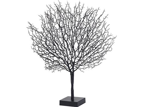 Arbre décoratif design 50 cm à LED - coloris Noir