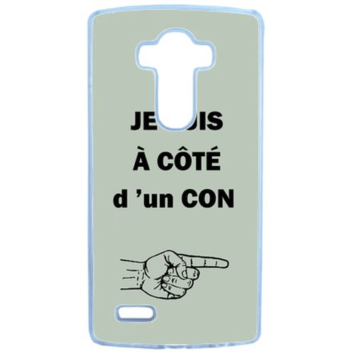 Coque Con Sur Fond Vert Pastel Compatible Lg G3 Transparent