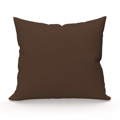 Taie d'oreiller 63X63 cm ZZZ chocolat